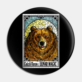 Grizzly Totem Pin