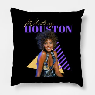 Whitney houston\\\70s retro fan art Pillow