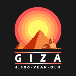 Giza Pyramids Sphinx Ancient Egypt Landmark Souvenir T-Shirt