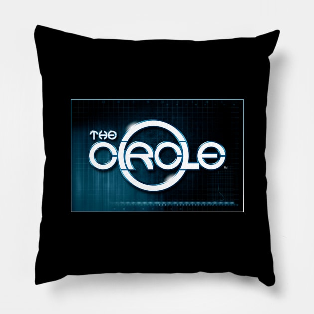 The Circle Grid Logo Pillow by artofbriancroll