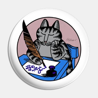 B kliban cat - cat studying Pin