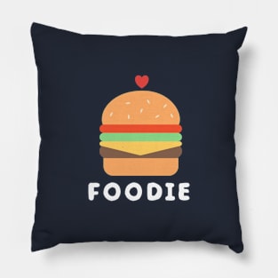 Cute and adorable foodie burger Pillow