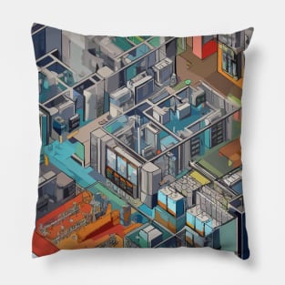 Isometric office Pillow