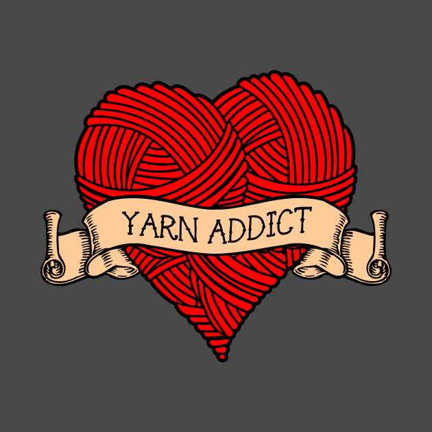 Yarn addict tattoo by B0red