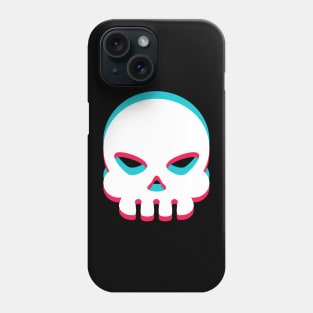 TikTok Skull emoji smiley White Phone Case