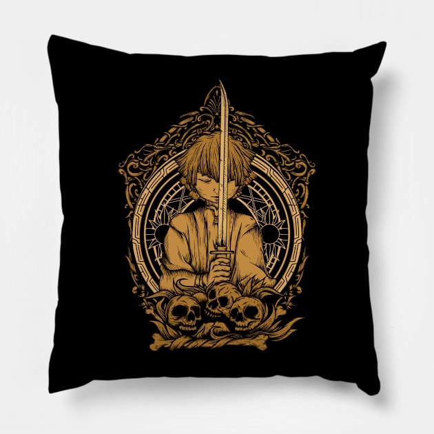 The Lightning Samurai Pillow by animate