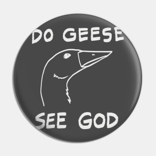 Inverted Do Geese See God Pin