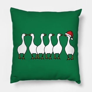 Christmas Six Geese A-Laying Pillow