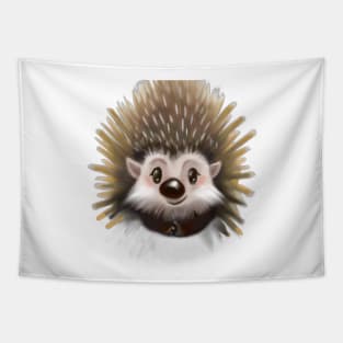 Cute Porcupine Drawing Tapestry