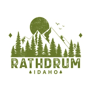 Rathdrum Idaho Mountain Souvenir T-Shirt