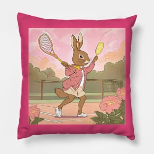 Funny Tennis Girl in the Tennis Tournament Italian Open Tennis Player Womens Tennis Sports Pillow