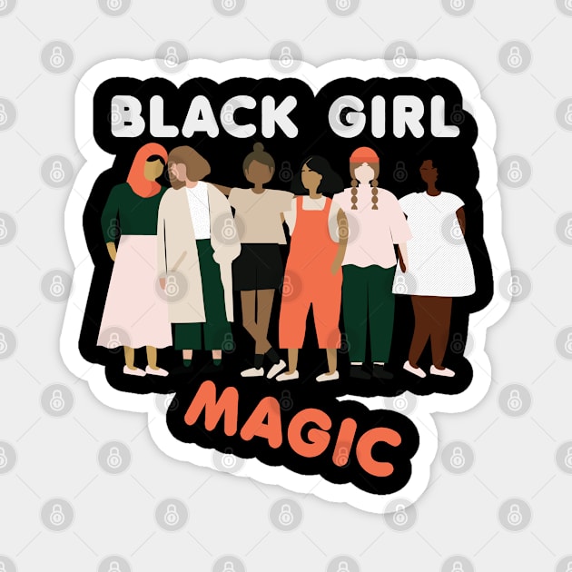 Black Girl Magic Magnet by KMLdesign