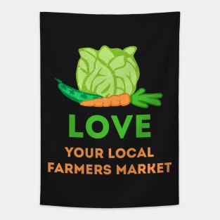 Love Your Local Farmers Market Tapestry