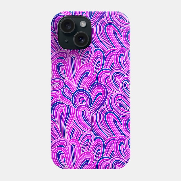 Pink Hippie Loops Phone Case by colors