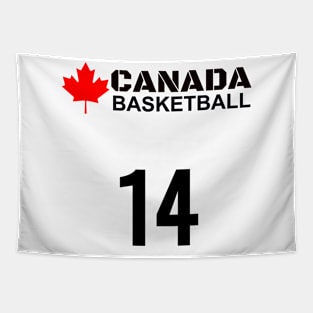 Canada Basketball Number 12 Design Gift Idea Tapestry