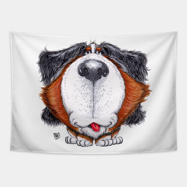 Bernese Mountain Dog Tapestry by obillwon