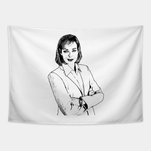 CJ Cregg Outline Tapestry