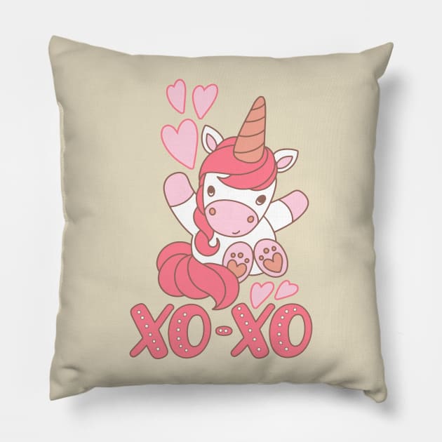 Xo-xo Unicorn Pillow by Mashmuh