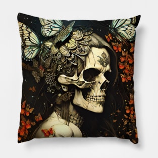 Day of the Death lady Pillow