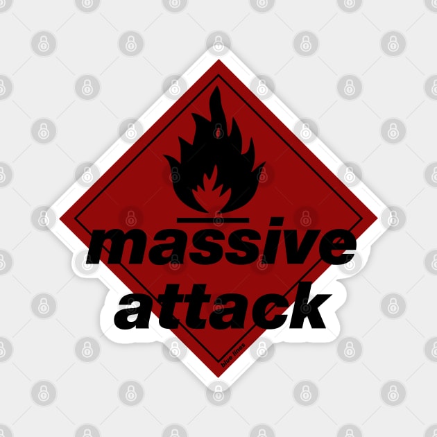 Massive Attack Fan Art Magnet by Timeless Chaos