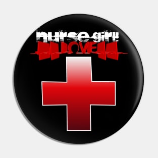 Nurse Girl Heartbeat Love Pin