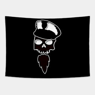 Skull with goatee Tapestry