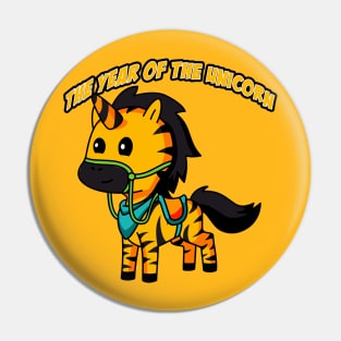 Tiger King Unicorn Pin