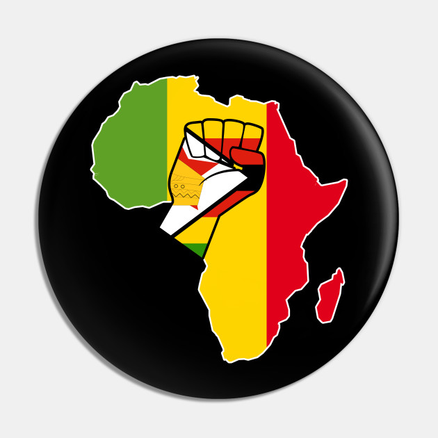Get Wallpaper Zimbabwean Pride Zimbabwe Flag Africa Map Raised Fist Zimbabwe For iPhone Free