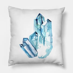 Aqua Aura Quartz Crystal Pillow