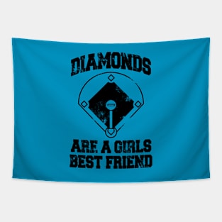 Diamonds Are A Girl Best Friend T-Shirt Tapestry