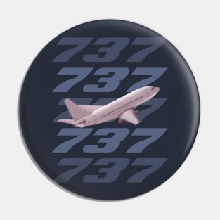 737 in flight Pin