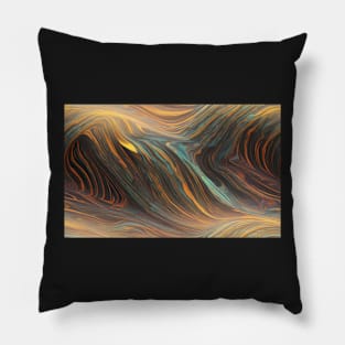 Seamless Swirling Worlds V Pillow