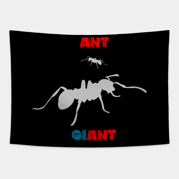 ANT and GIANT Tapestry by Pirino