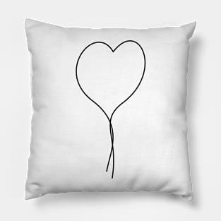 Heart in line Pillow