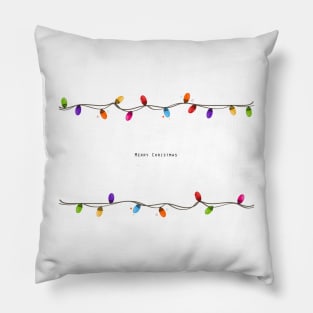 Colorful light bulb frame Pillow