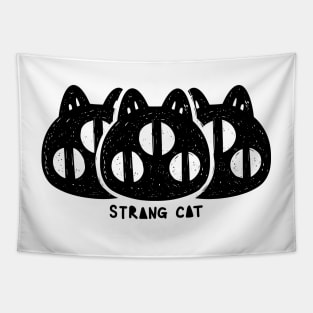 STRANGE CAT - staring Tapestry