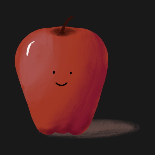 Happy Little Apple Illustration by A2Gretchen