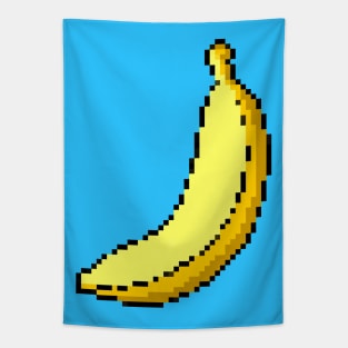 Banana Pixel Art Tapestry
