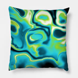 Quoiromantic/Quoisexual Pride Abstract Swirled Spilled Paint Pillow