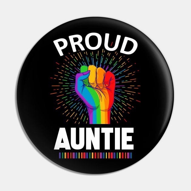 Proud Auntie Gay Lgbt Pin by adrinalanmaji