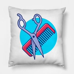 Shaving Scissors With Comb Pillow