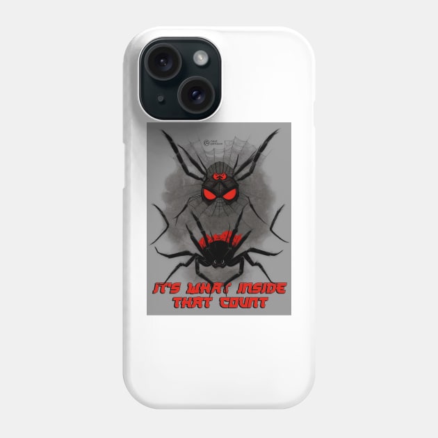 It's What Inside That Count - Japanese Retro Spider Phone Case by nextpensive