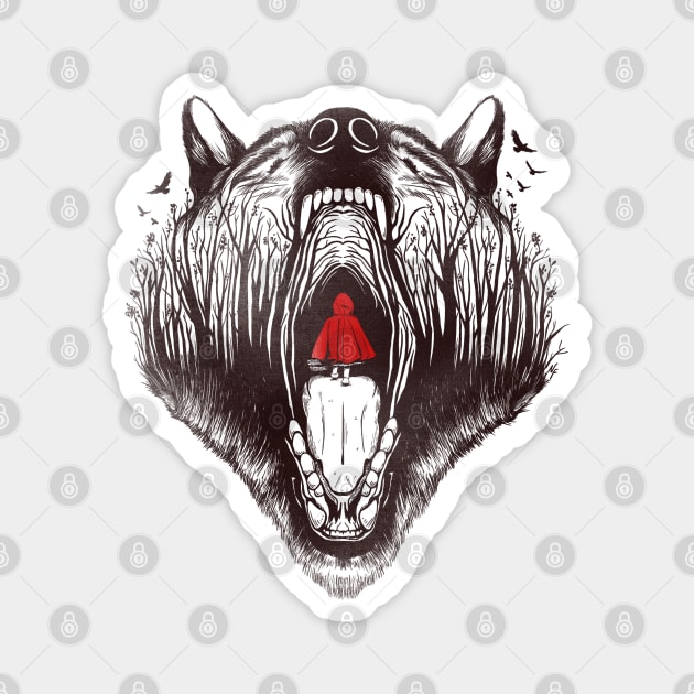 Little red riding hood Magnet by NemiMakeit