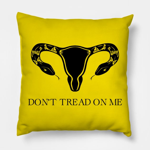 Don't Tread On Me Pillow by AngryMongoAff