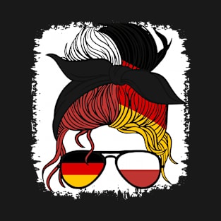 Deutschland Polish Girl Poland Germany Polska Mom Wife Girls T-Shirt