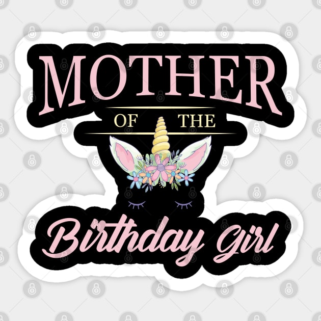 mom of the birthday girl unicorn
