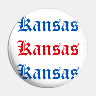 Kansas Medieval Gothic Font Pin