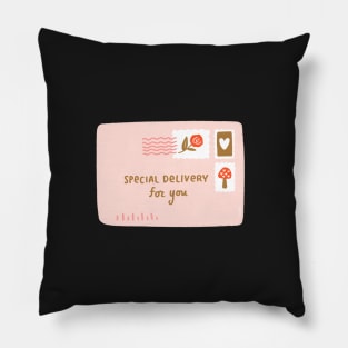 Special Delivery Envelope Sticker Pillow