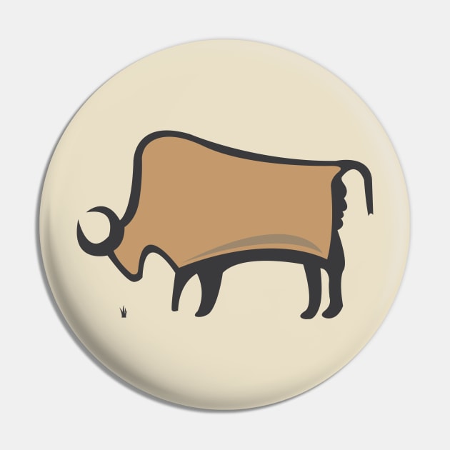 Cave Bison Pin by EdwardLarson