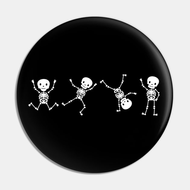 Cartwheel Skelly Pin by LightniNG Underground